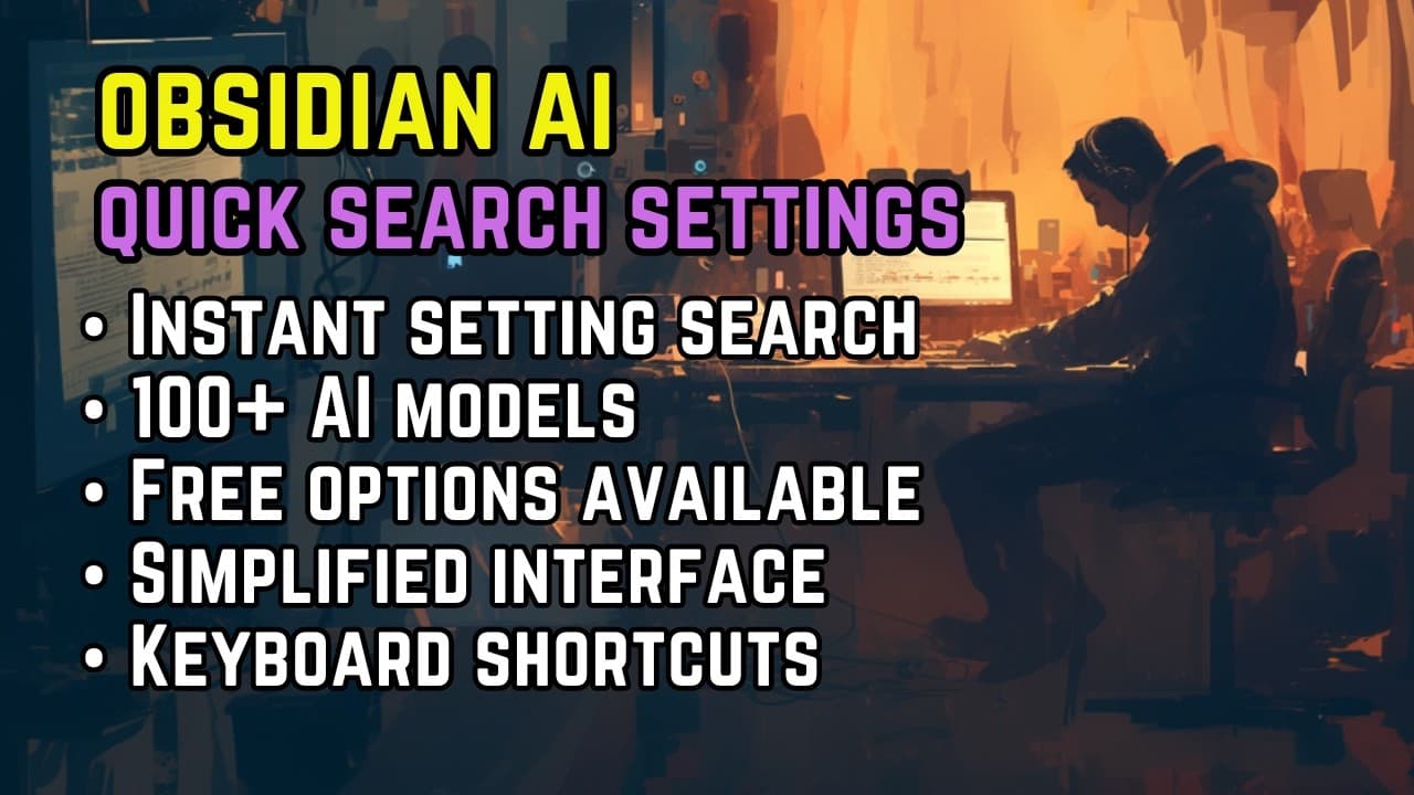 Obsidian AI - Free AI Models, Settings, Search, Chat Improvements