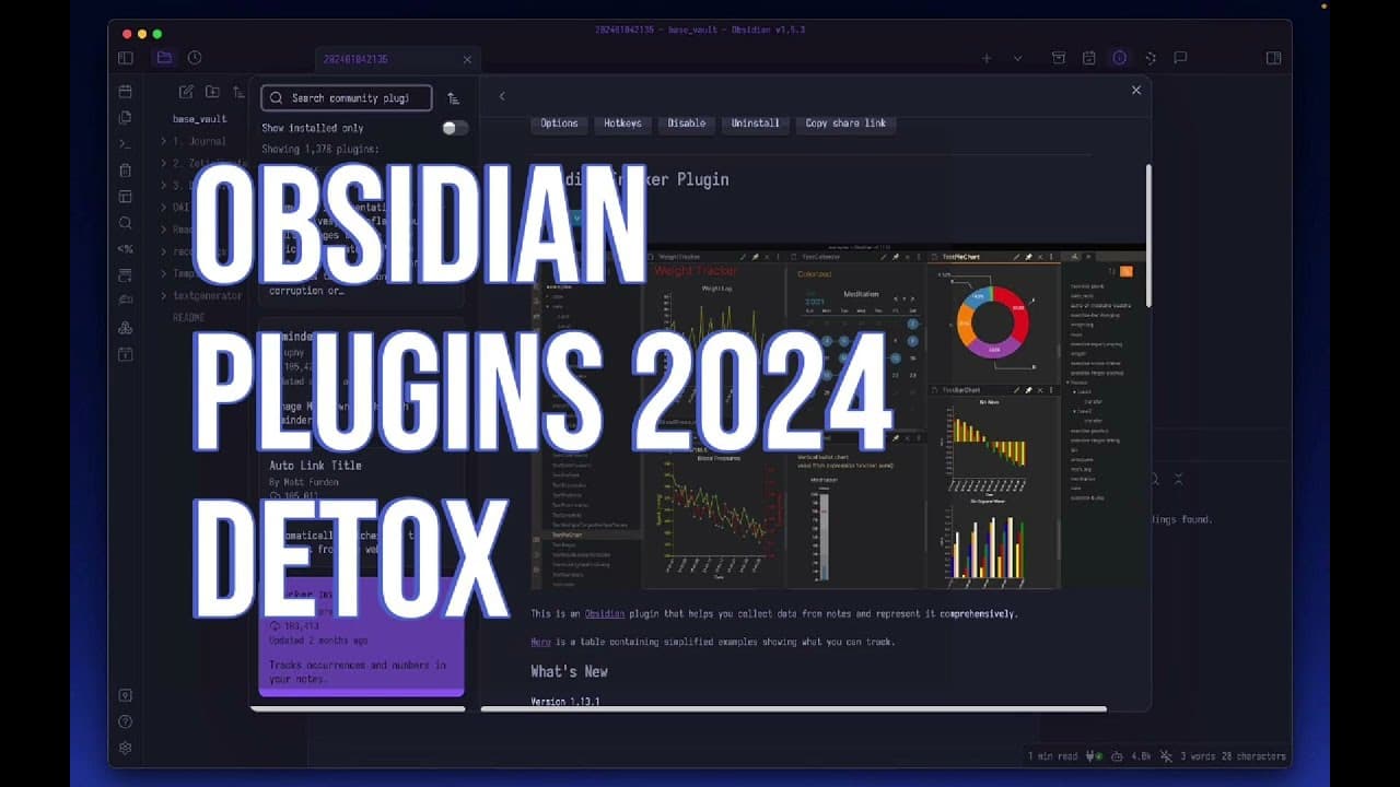 Obsidian Plugins 2024 - Decluttering My Plugins