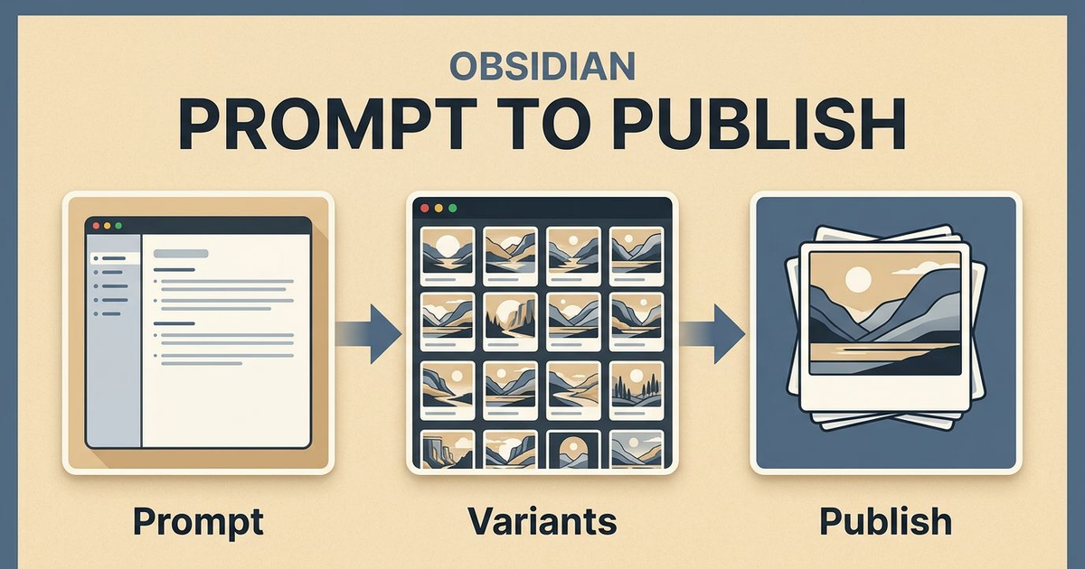 SystemSculpt Image Generation in Obsidian: From Prompt to Publish Fast - SystemSculpt image generation keeps prompt design, variant review, and publish-ready assets inside Obsidian so visual production stops blocking the rest of the workflow.